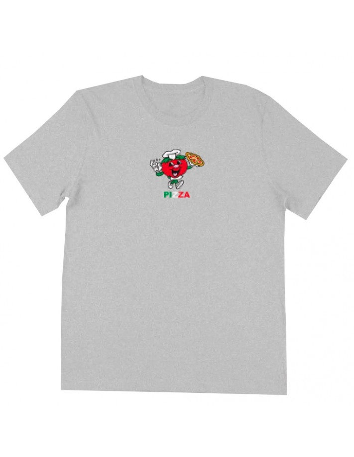 PIZZA  Tomate Chef - Gris - T-shirt