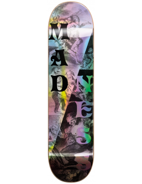 MADNESS Spilt Overlap Popsicle R7 Holograph 8.0" Black White - Plateau de Skateboard