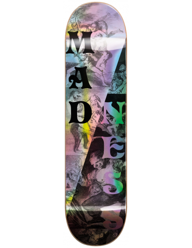 MADNESS Spilt Overlap Popsicle R7 Holograph 8.0" Black White - Plateau de Skateboard