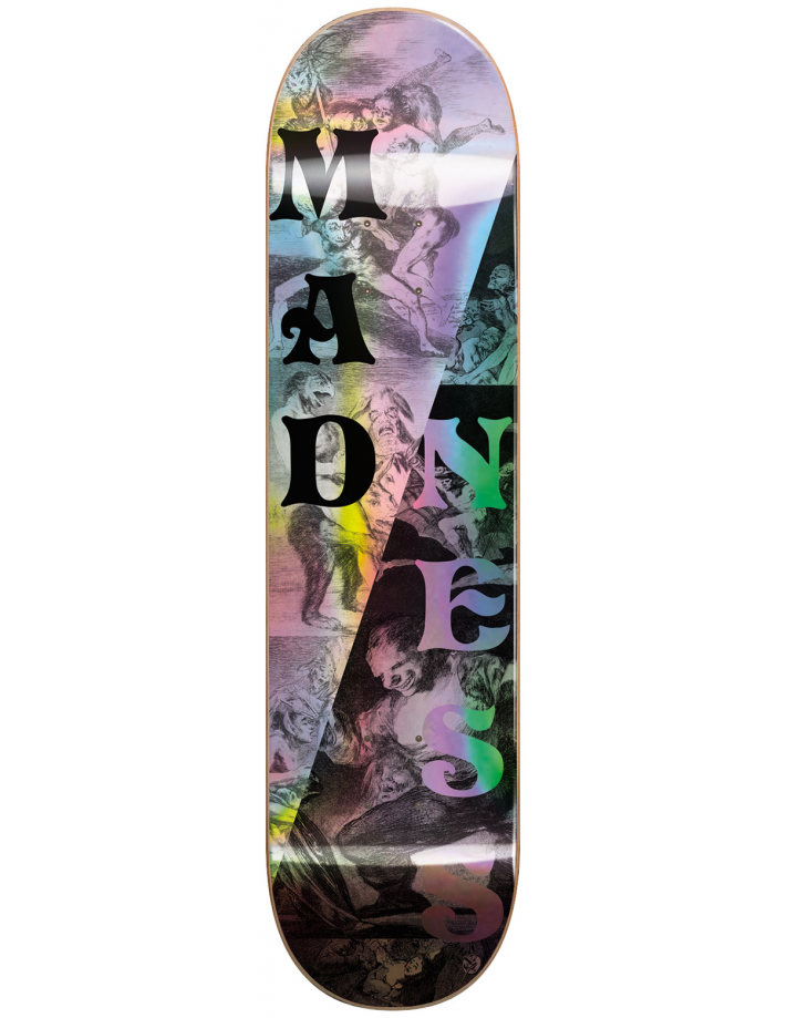 MADNESS Spilt Overlap Popsicle R7 Holograph 8.0" Black White - Plateau de Skateboard