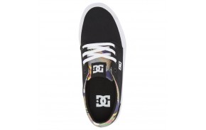 DC SHOES Trase - Noir - Chaussures de skateboard vue de dessus