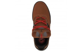 DC SHOES Kalis - Brown/Red/Black - Chaussures de skate vue de dessus