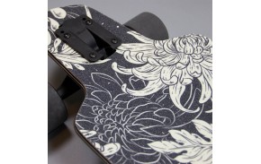 DUSTERS Channel Blooming 38" Black White - Longboard - Zoom