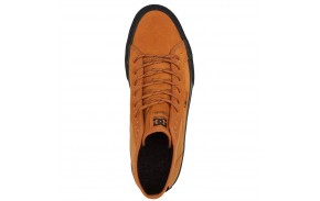 DC SHOES Manual Hi - Camel - Chaussures de skate vue de dessus