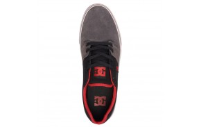 DC SHOES Tonik - Grey/Red/Black - Chaussures de skateboard vue de dessus
