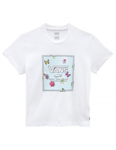 VANS Boxy Butter - White - T-shirt de face