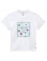 VANS Boxy Butter - Blanco - Camiseta