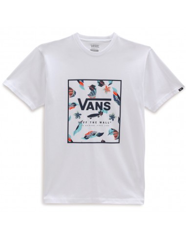 VANS Classic Print Box - White - T-shirt front
