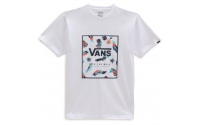 VANS Classic Print Box - Blanc - T-shirt  vue de face