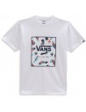 VANS Classic Print Box - Blanc - T-shirt
