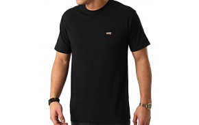 VANS Left Chest Logo - Black/Orange - T-shirt front view