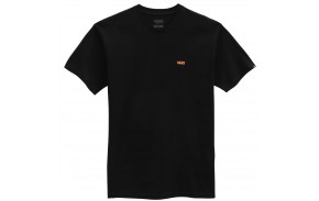 VANS Left Chest Logo - Noir/Orange - T-shirt