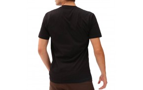 VANS Left Chest Logo - Black/Orange - T-shirt back view
