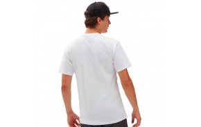 VANS Left Chest Logo - Blanc - T-shirt de dos