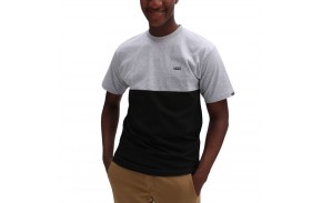 VANS Colorblock - Noir - T-shirt vue de face