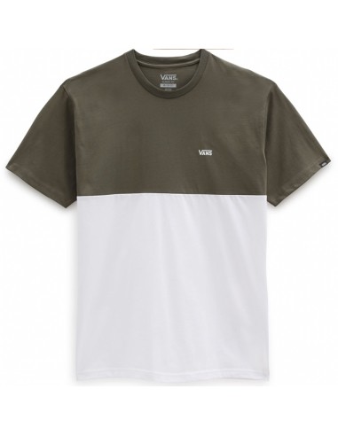 VANS Colorblock - Blanc/Kaki - T-shirt