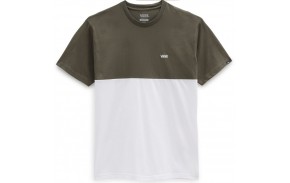 VANS Colorblock - Blanc/Kaki - T-shirt