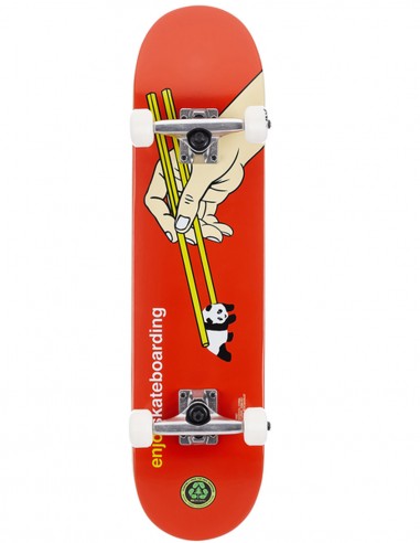 ENJOI Chop Sticks 7.375" Red - Complete Skateboard