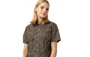 DICKIES Silver Firs - Leopard - Chemise (femmes)