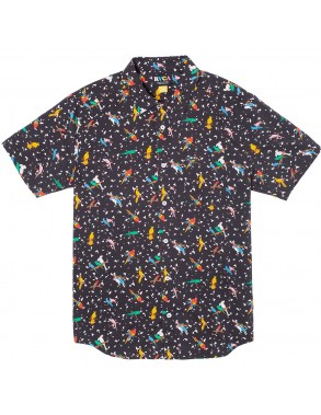 RVCA Lp x Klw Parrots - Black - Shirt