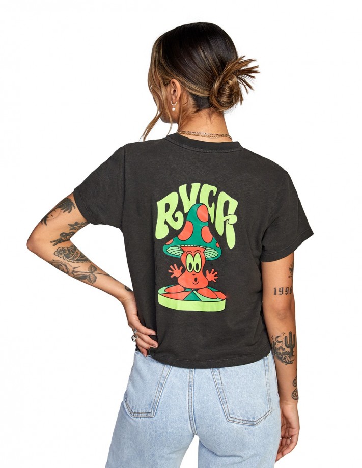 RVCA Mushtoo - Noir - T-shirt