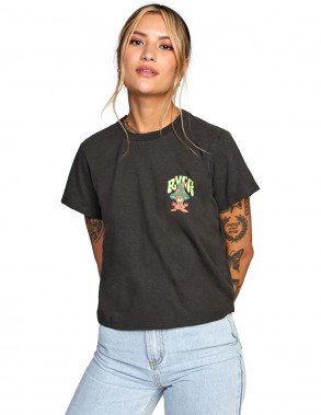 RVCA Mushtoo - Black - T-shirt front