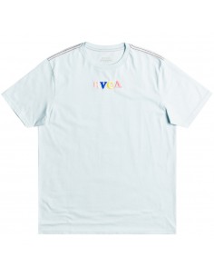 RVCA skull Club - Bleu ciel - T-shirt