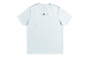 RVCA skull Club - Bleu ciel - T-shirt