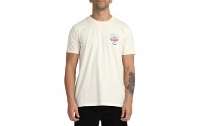 RVCA Lp x klw  - Blanc cassé - T-shirt vue de devant
