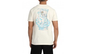 RVCA Lp x klw  - Blanc cassé - T-shirt vue de dos