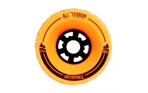 MBS All Terrain - Orange - Longboard Wheels - Side