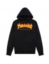 THRASHER Flame - Schwarz - Kapuzenpullover Kinder
