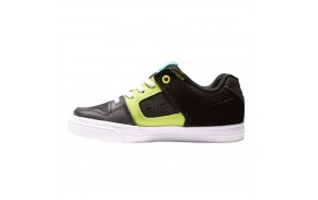 DC Shoes Pure - Black/green - Skateboard Shoes from the side