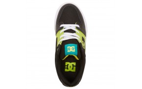 DC SHOES Pure Junior - Vert/Noir - Chaussures de skateboard vue de dessus