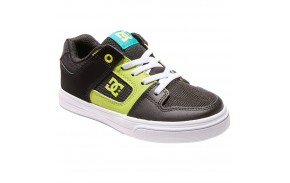 DC SHOES Pure Junior - Vert/Noir - Chaussures de skateboard