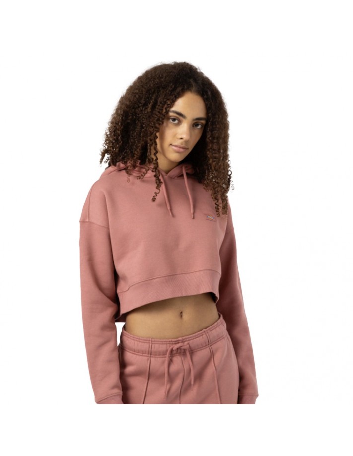 DICKIES Oakport Cropped - Pink - Hoodie front