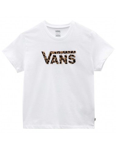 VANS Leopard Flying V - Blanc - T-shirt