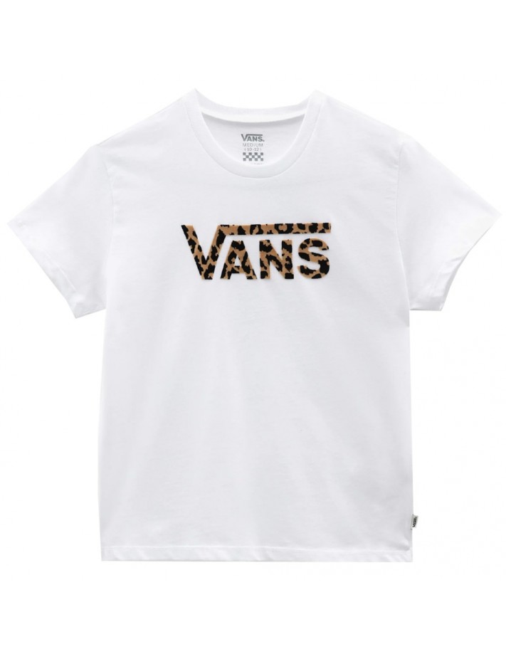VANS Leopard Flying V - Blanc - T-shirt