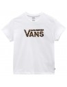 VANS Leopard Flying V - White - T-shirt