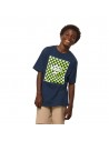 VANS Print Box - Vestito blu / giallo sicurezza - T-shirt