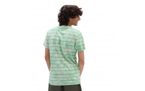 VANS Checkerstripe II - Celadon Green/ Tie Dye - T-shirt from behind