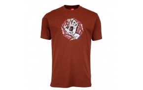 SANTA CRUZ Spiral Strip Hand - Sepia Brown - T-shirt front