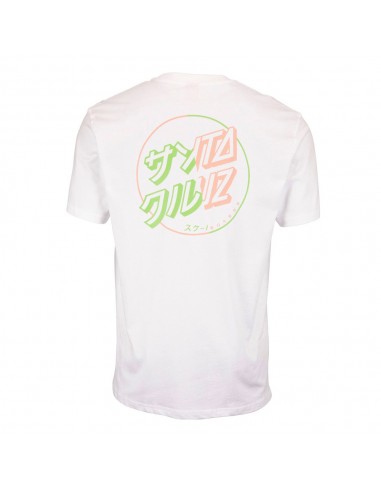 SANTA CRUZ Divide Dot - Blanc - T-shirt vue de dos
