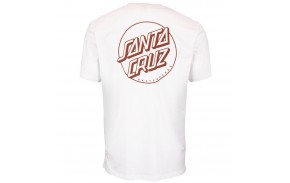 SANTA CRUZ Opus Dot Strip - White Sepia - T-shirt from behind
