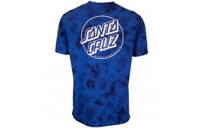SANTA CRUZ Opus Dot Strip - Royal Cloud Dye - T-shirt from behind