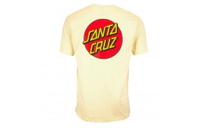 SANTA CRUZ Classic Dot Chest - Butter - T-shirt from behind
