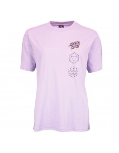 SANTA CRUZ Japanese Optical Dot - Lilac - T-shirt vue de face
