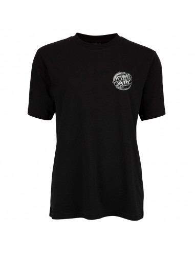 SANTA CRUZ Split Strip Wave Dot - Noir - T-shirt