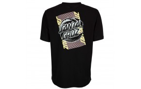 SANTA CRUZ Split Strip Wave Dot - Noir - T-shirt vue de dos