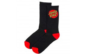 SANTA CRUZ Classic Dot (2 Pack) - Black / White - Socks back